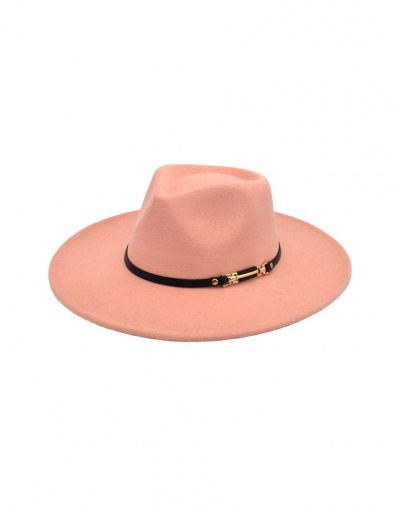 Replica Easy Matching Outdoors Solid Unisex Fedora Hat #798740 $12.43 USD for Wholesale