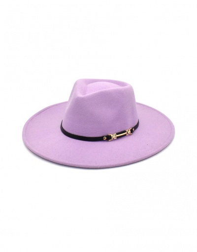 Replica Easy Matching Outdoors Solid Unisex Fedora Hat #798740 $12.43 USD for Wholesale