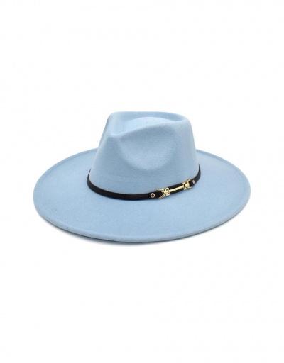 Replica Easy Matching Outdoors Solid Unisex Fedora Hat #798740 $12.43 USD for Wholesale