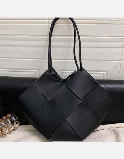 Replica Trending Solid High-Capacity Woven Tote Bag #798741 $26.33 USD for Wholesale