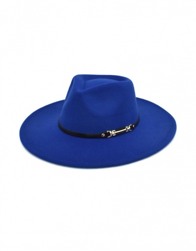 Classic PU Belt Solid Wide Brim Cap #798742 $11.99 USD, Wholesale Fashion Hats