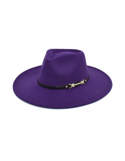 Replica Classic PU Belt Solid Wide Brim Cap #798742 $11.99 USD for Wholesale