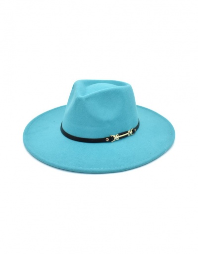 Replica Classic PU Belt Solid Wide Brim Cap #798742 $11.99 USD for Wholesale