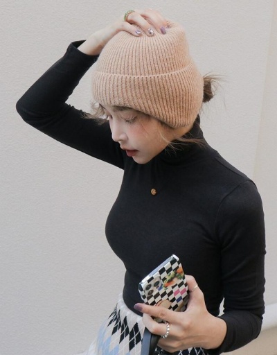 Korean Style Solid Hemming All-Matching Cap #798750 $11.51 USD, Wholesale Fashion Hats