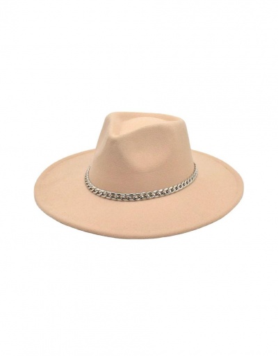 Replica Fall Winter Solid Color Peach Heart Top Fedora Cap #798752 $12.97 USD for Wholesale