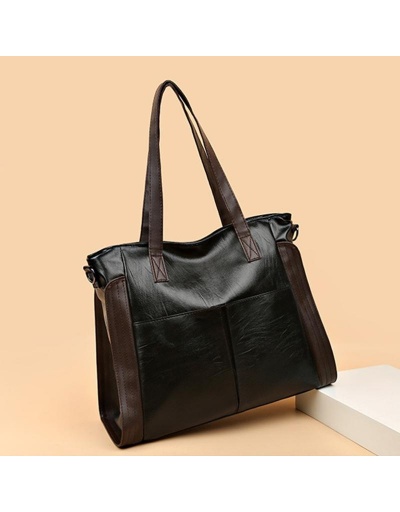 Replica Versatile Contrast Color Large Capacity Tote Bags #798754 $20.49 USD for Wholesale