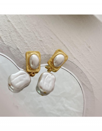  Designed Faux Pearl Metal Decor Earrings #798755 $8.76 USD, Wholesale Fashion Earrings