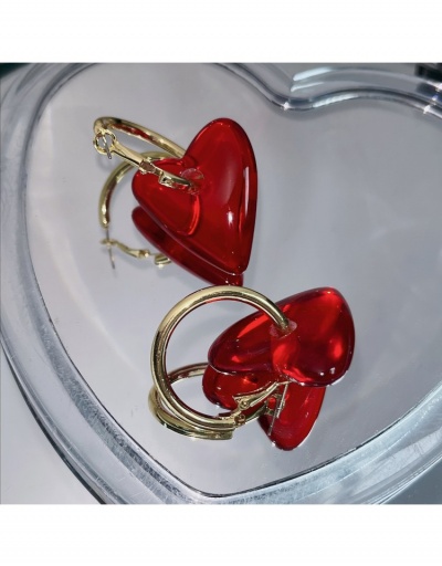 Sweet Heart Acrylic Earrings For Ladies #798756 $9.48 USD, Wholesale Fashion Earrings