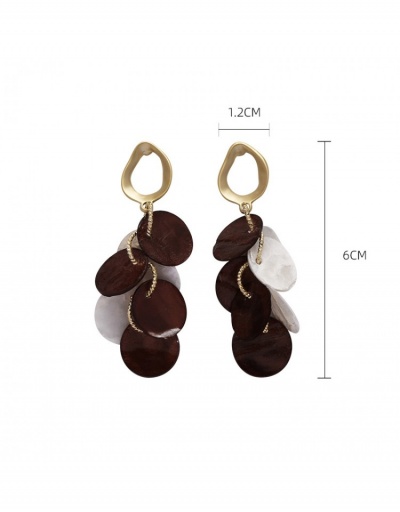 Replica  Light Luxury Temperament Round Shell Earrings  #798761 $12.40 USD for Wholesale