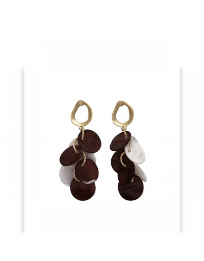 Replica  Light Luxury Temperament Round Shell Earrings  #798761 $12.40 USD for Wholesale