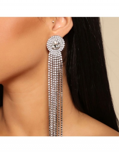 Replica  Fashion Rhinestone Tassels Earrings For Ladies #798773 $12.74 USD for Wholesale