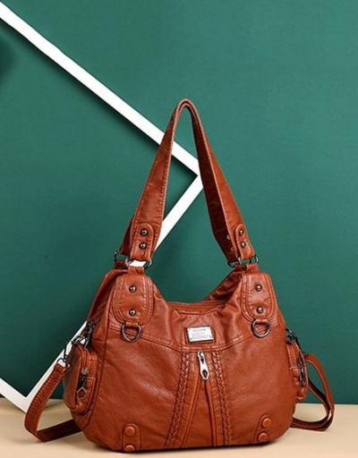 Replica Vintage Solid Ladies Handbag Tote Bag  #798774 $31.02 USD for Wholesale