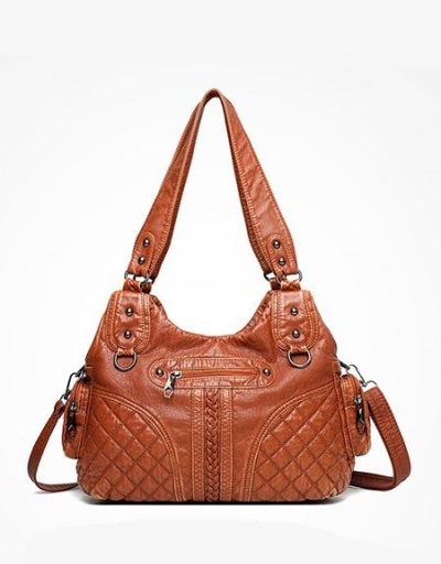 Replica Casual Rhombus Lattice Shoulder Tote Bag #798776 $29.87 USD for Wholesale