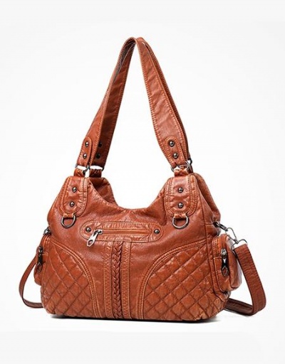 Replica Casual Rhombus Lattice Shoulder Tote Bag #798776 $29.87 USD for Wholesale