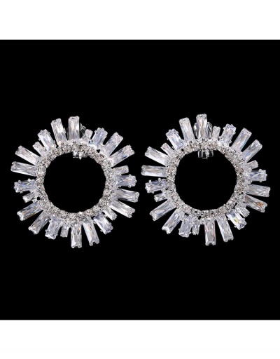 Replica  Fashion Versatile Hollowed-out Crystal Ear Clip #798787 $11.90 USD for Wholesale