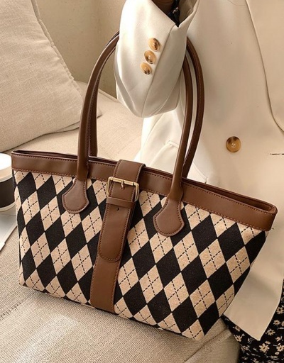 Replica Korean LO Style Geometric Rhombus Tote Bags #798793 $21.06 USD for Wholesale