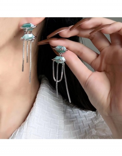  Versatile Tassels Chain Women's Earrings #798796 $12.38 USD, Wholesale Fashion Earrings