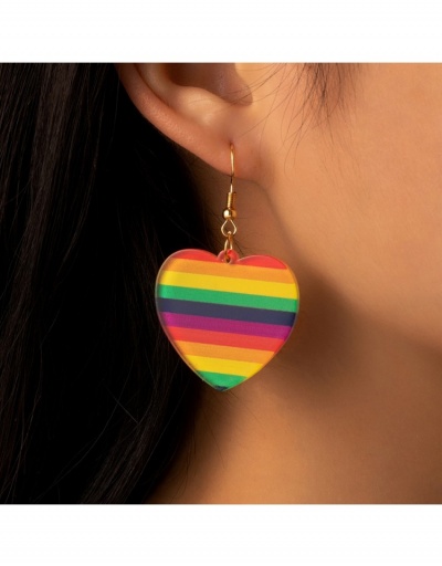  Fashion Rainbow Love Multi-color Ear Hook #798800 $7.14 USD, Wholesale Fashion Earrings