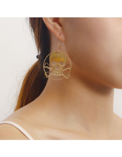 Replica  Retro Fashion Punk Skull Earrings #798814 $3.87 USD for Wholesale