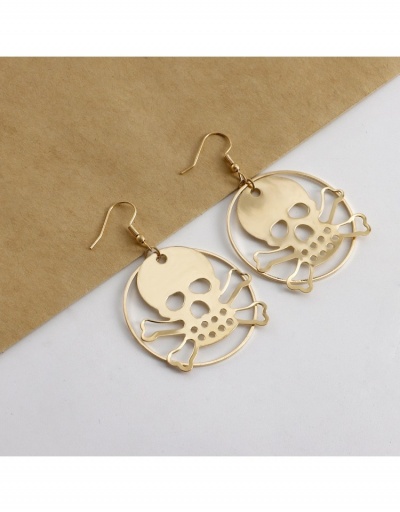 Replica  Retro Fashion Punk Skull Earrings #798814 $3.87 USD for Wholesale