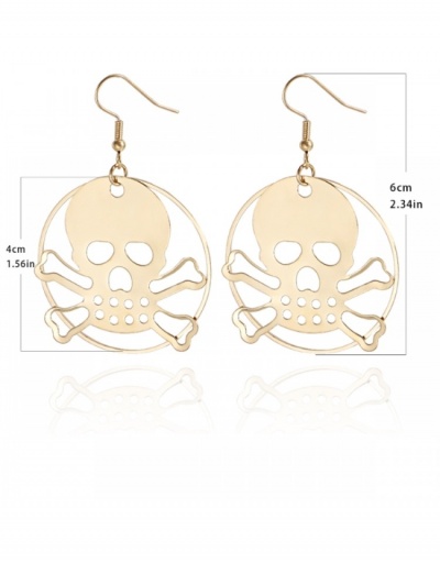 Replica  Retro Fashion Punk Skull Earrings #798814 $3.87 USD for Wholesale