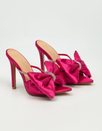 Replica New Fashion Bow Slip On Heels Stilettos #798818 $36.25 USD for Wholesale