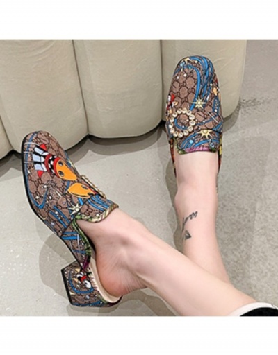  Summer Fashion Rhinestone Embroidery Block Heel Women's Shoes #798822 $22.43 USD, Wholesale Fashion Heels