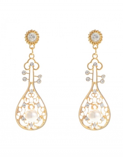  Summer New Pearl Rhinestone Temperament Retro Earrings #798825 $7.53 USD, Wholesale Fashion Earrings