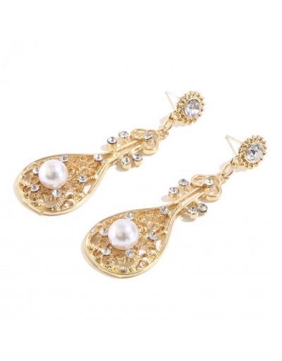 Replica  Summer New Pearl Rhinestone Temperament Retro Earrings #798825 $7.53 USD for Wholesale