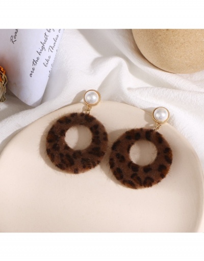 Korean Fashion Leopard Retro Earrings #798828 $6.63 USD, Wholesale Fashion Earrings