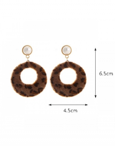 Replica Korean Fashion Leopard Retro Earrings #798828 $6.63 USD for Wholesale