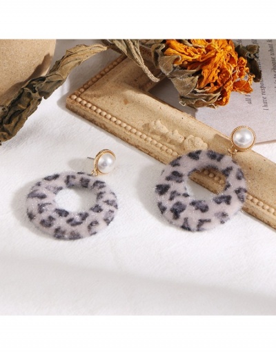 Replica Korean Fashion Leopard Retro Earrings #798828 $6.63 USD for Wholesale