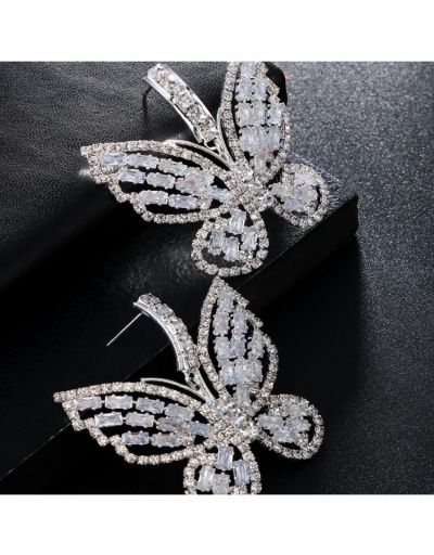 Replica  Fashion Temperament Versatile Diamond  Butterfly Earrings #798834 $15.73 USD for Wholesale