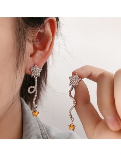 Replica Women Fashion Rhinestone Long Earrings #798838 $5.49 USD for Wholesale