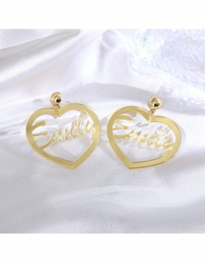 Replica  Exaggerated Heart Letter Women's Earrings #798842 $7.02 USD for Wholesale