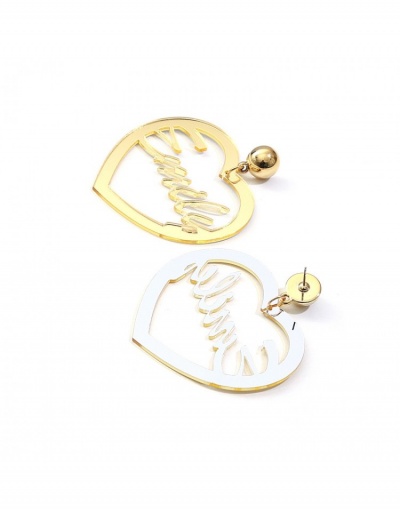 Replica  Exaggerated Heart Letter Women's Earrings #798842 $7.02 USD for Wholesale