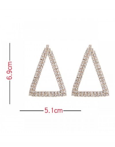 Replica Geometric Pattern Rhinestone Earrings For Women #798846 $7.80 USD for Wholesale