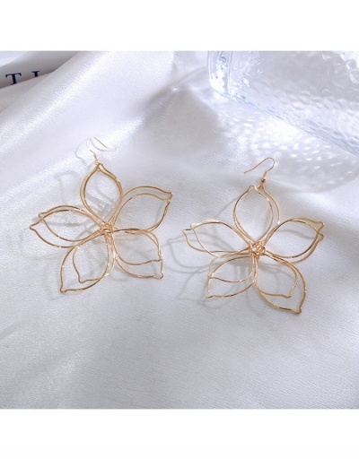 Replica  Geometric Pattern Hollowed Out Personality Earrings #798850 $6.76 USD for Wholesale