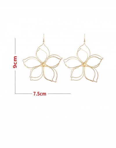 Replica  Geometric Pattern Hollowed Out Personality Earrings #798850 $6.76 USD for Wholesale