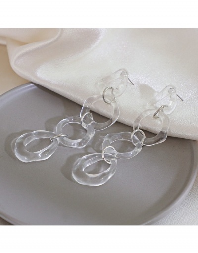 Replica  Acrylic Transparent Irregular Long Women Earrings #798854 $6.38 USD for Wholesale