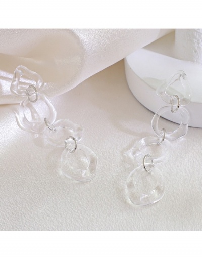 Replica  Acrylic Transparent Irregular Long Women Earrings #798854 $6.38 USD for Wholesale