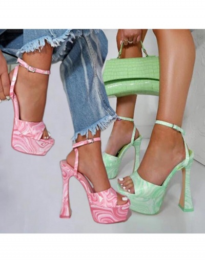 Replica New Fashion Sandals Ankle Strap Heels  #798855 $43.35 USD for Wholesale