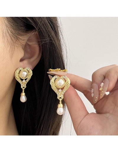 Replica Simple Design Hollow Out Pearls Casual Earrings #798856 $10.61 USD for Wholesale