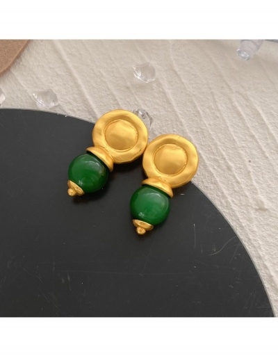 Replica Vintage Style Color Block Metal Casual Earrings  #798857 $9.67 USD for Wholesale