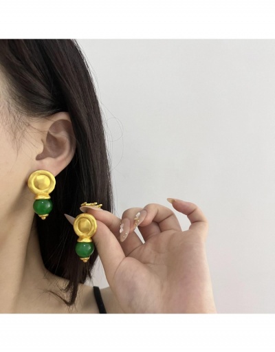 Replica Vintage Style Color Block Metal Casual Earrings  #798857 $9.67 USD for Wholesale