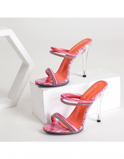 Replica New Fashion Rhinestone Stilettos Slip On Heels #798860 $43.68 USD for Wholesale