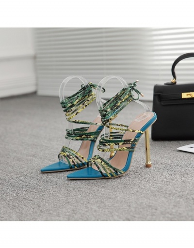 Replica Fashion Ankle Strap Heels Nightclub Stilettos #798864 $43.31 USD for Wholesale