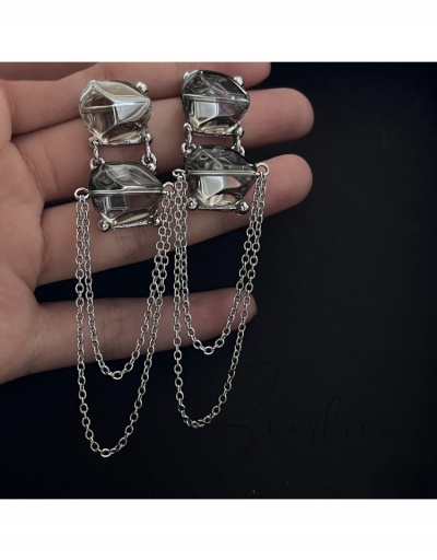 Replica  European Style Acrylic Metal Decor Tassels Earrings #798868 $11.42 USD for Wholesale