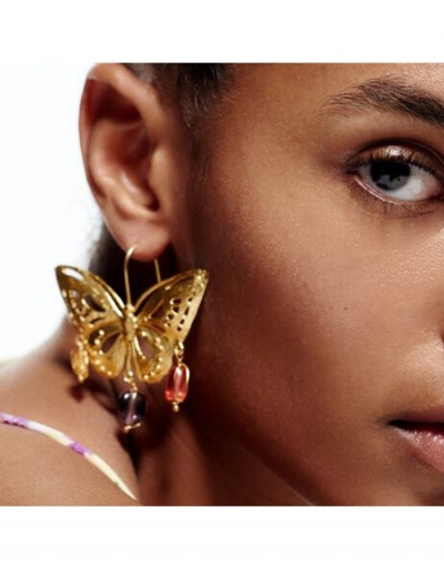 Replica Fashion Style Butterfly Earrings For Women #798870 $7.48 USD for Wholesale