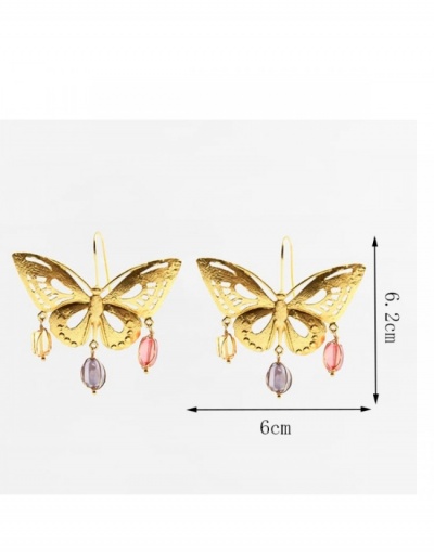 Replica Fashion Style Butterfly Earrings For Women #798870 $7.48 USD for Wholesale